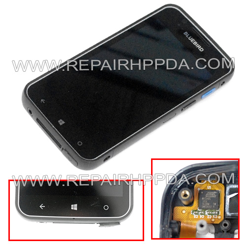 LCD with TOUCH ( Window Version ) with Front Cover Replacement for Pidion Bluebird BM180