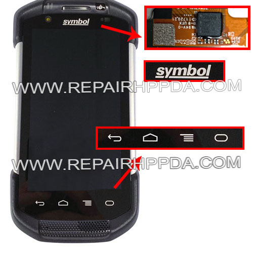 B Grade with scratches - 1st Version ANDROID LCD with Touch with Front Cover for Symbol TC70, TC75