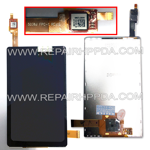 LCD with Touch Digitizer Replacement for Honeywell Dolphin 70e Black