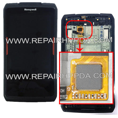 LCD with Touch with Front Cover Replacement for Honeywell EDA70 , EDA75