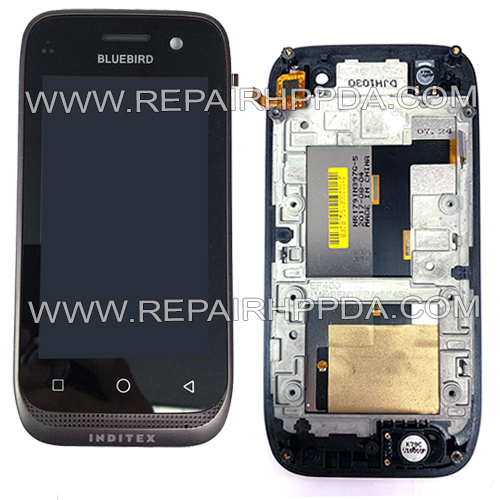 LCD with Touch with Front Cover for Pidion Bluebird EF400 - Android version