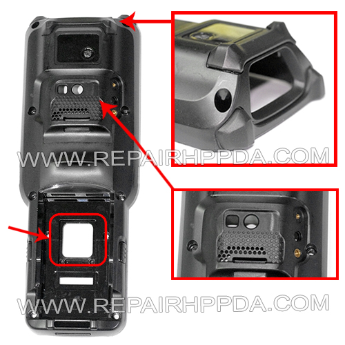 Back Cover (SE4770, SE4750 , 0 degree, camera version ) Replacement for Zebra MC330L-S