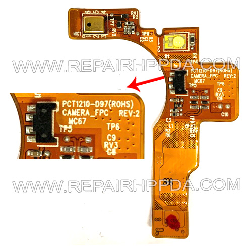 Camera Flash with Microphone Flex Cable ( REV.2 ) for Symbol MC67