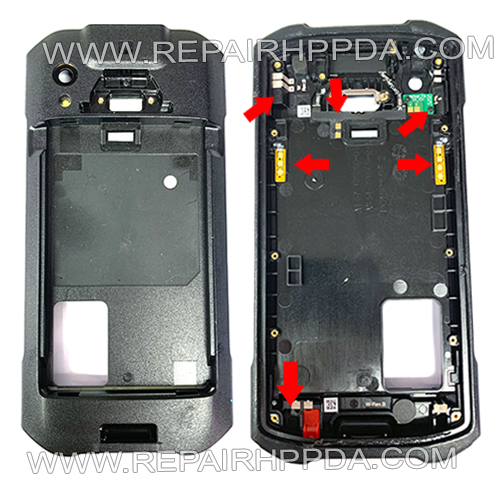 Back Cover ( with Antenna, NFC Flex, Camera Flash Parts ) for Zebra Motorola TC21, TC26