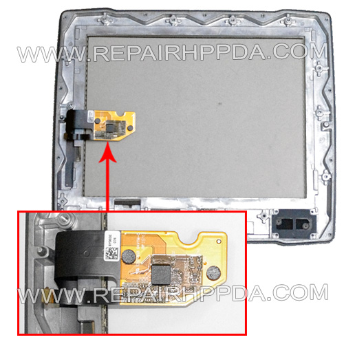 2nd Version Touch Screen Digitizer with Front Cover Replacement for Zebra VC80x