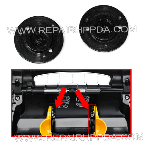 Set of Round plastic support discs to Media Replacement for Zebra ZQ520, ZQ521, ZQ511, ZQ510