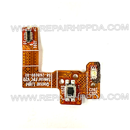 Power switch, with light sensor flex cable for Zebra WT5400 WT54B