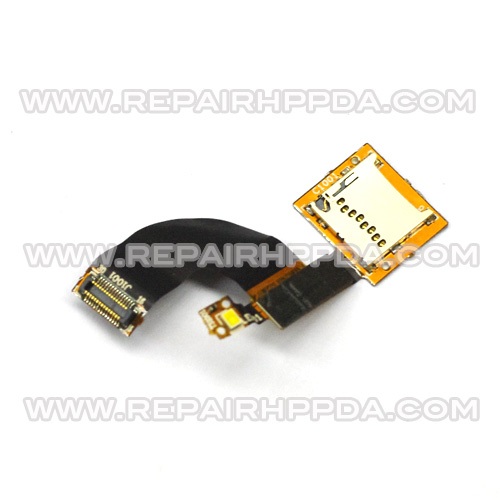 Memory Card Connector with Flex Cable Replacement for Honeywell Dolphin 70e Black