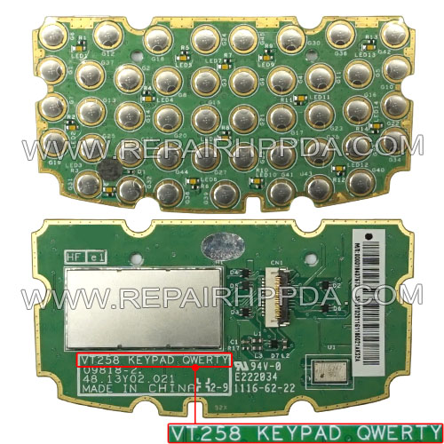 Keypad PCB (QWERTY) (VT258) Replacement for Symbol MC75A0, MC75A6, MC75A8