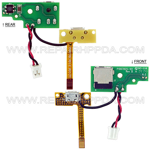 Power PCB with Micro USB Connector ( P1067825-101 / P1067702 ) for Zebra ZQ520